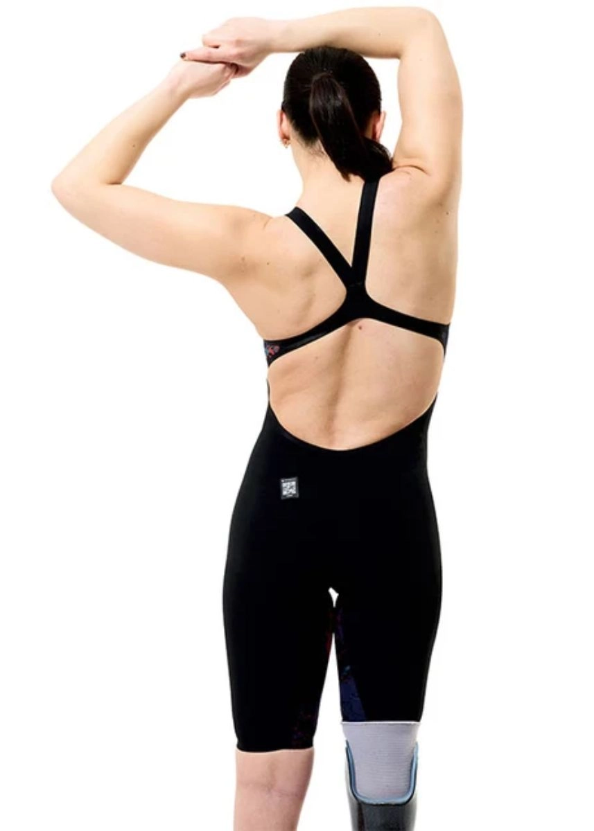 Speedo Fastskin LZR Pure Valor 2.0 Openback Kneeskin - Black / Red