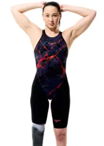Speedo Fastskin LZR Pure Valor 2.0 Openback Kneeskin - Black / Red