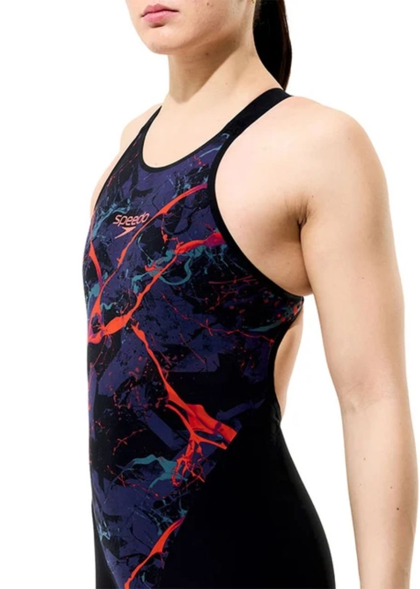 Speedo Fastskin LZR Pure Valor 2.0 Openback Kneeskin - Black / Red - Image 5
