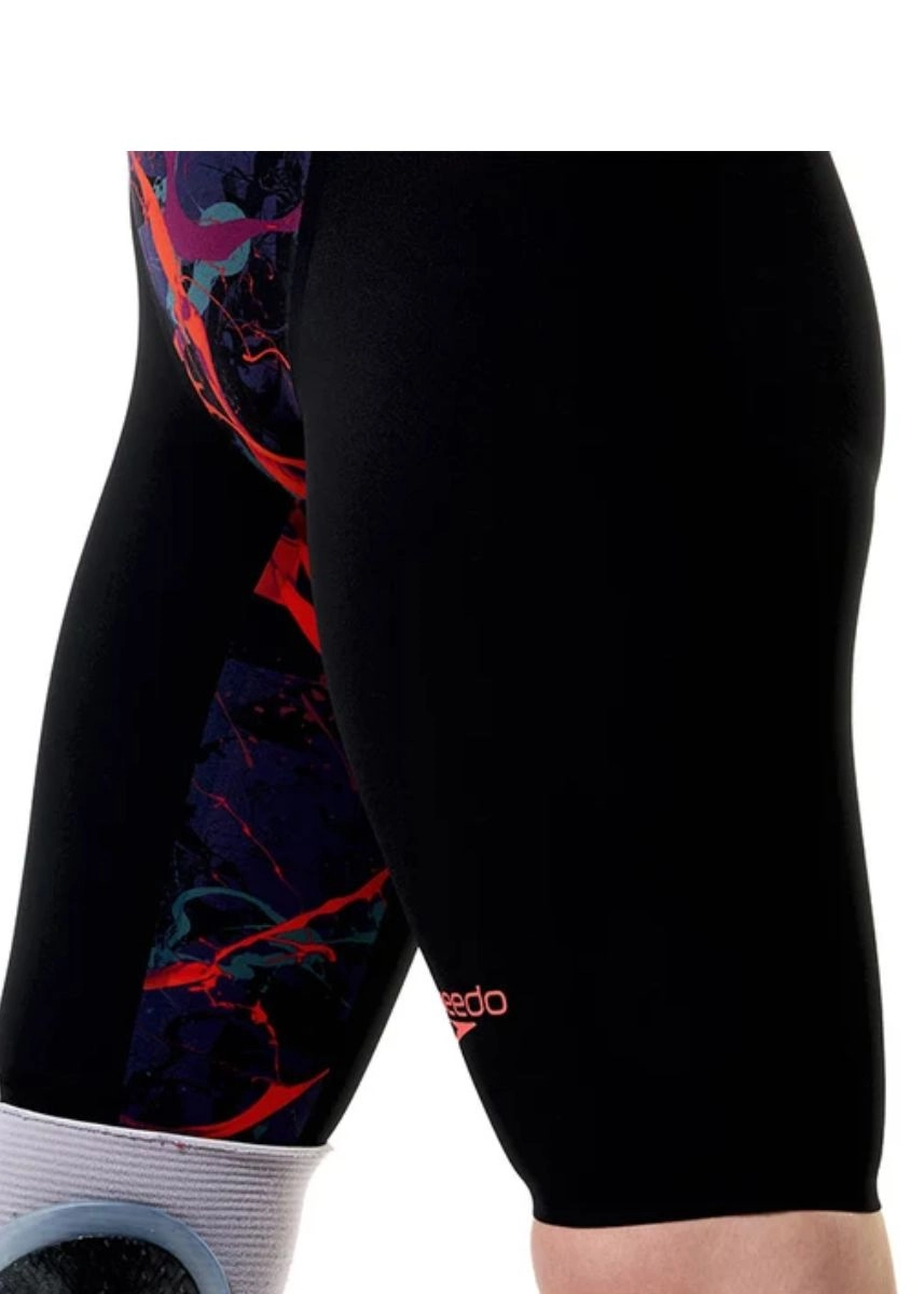Speedo Fastskin LZR Pure Valor 2.0 Openback Kneeskin - Black / Red - Image 4