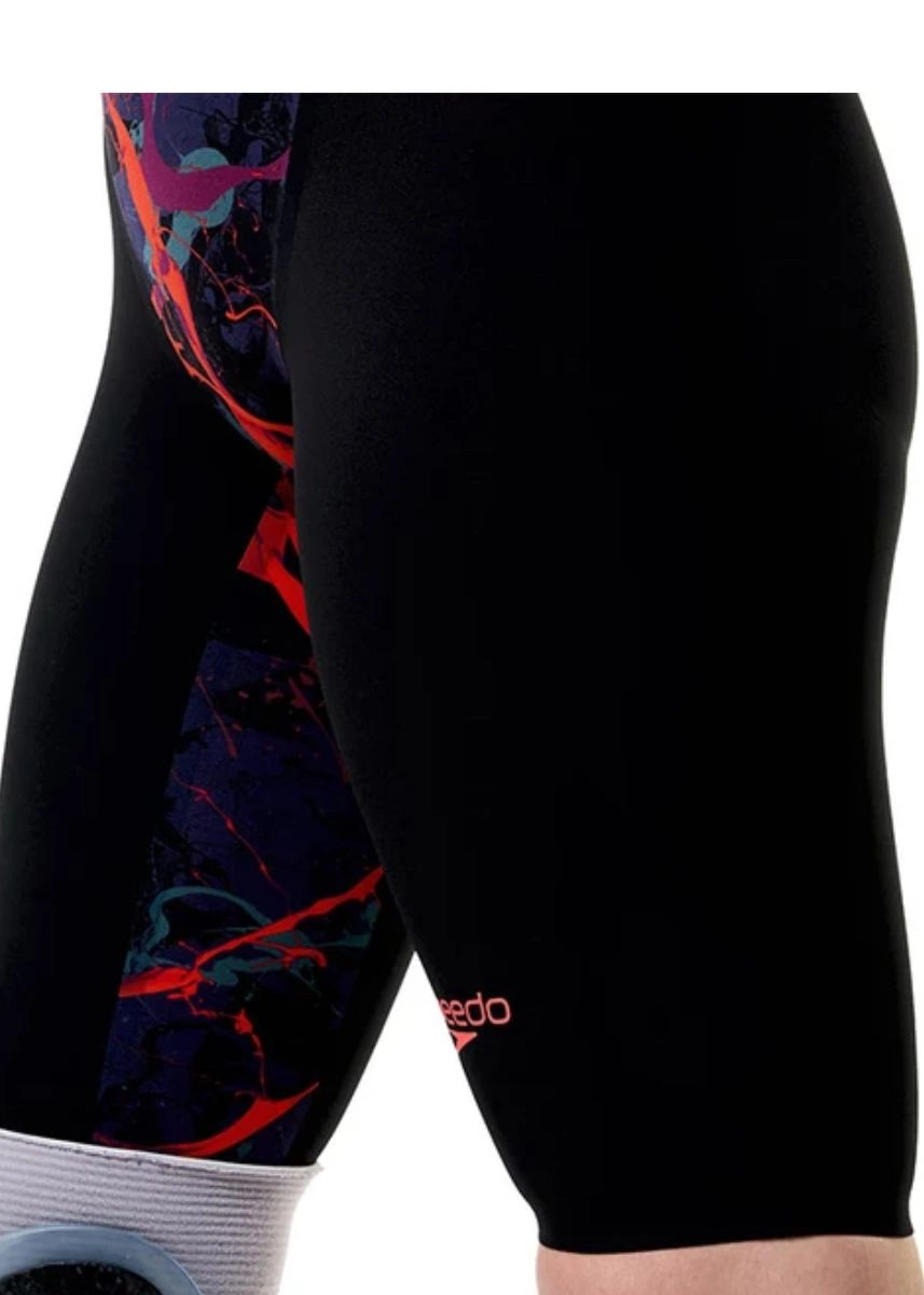 Speedo Fastskin LZR Pure Valor 2.0 Closedback Kneeskin - Black / Red - Image 4