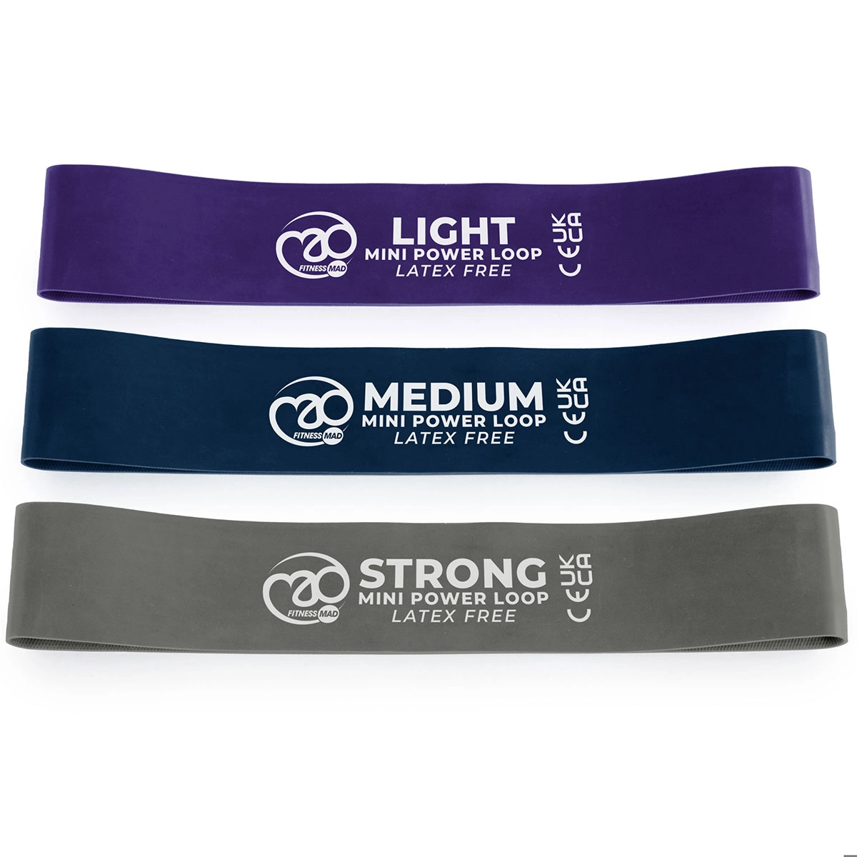 Fitness Mad Latex Free Mini Power Loops - Set of 3