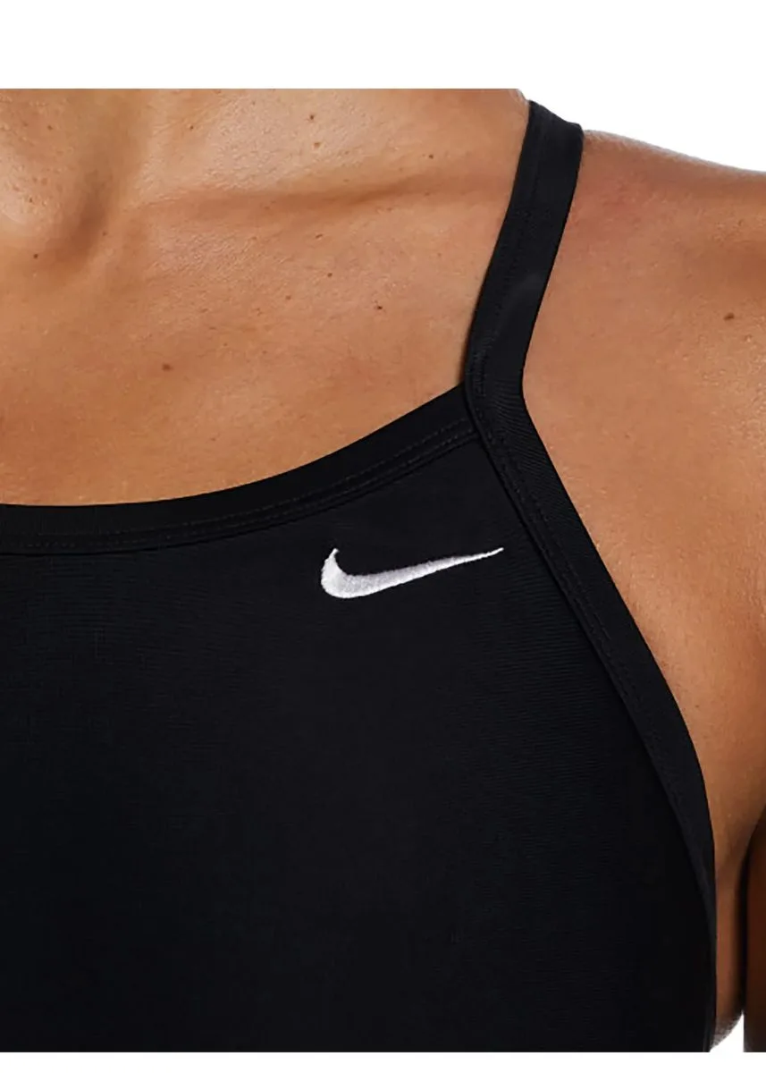 Nike Women's Racerback One Piece Swimsuit - Black - Image 3