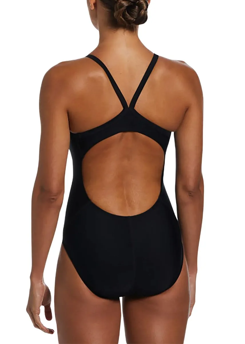 Nike Women's Racerback One Piece Swimsuit - Black