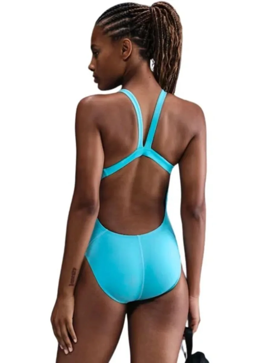Nike Women's Performance Hydrastrong Solids Fastback Swimsuit - Energy