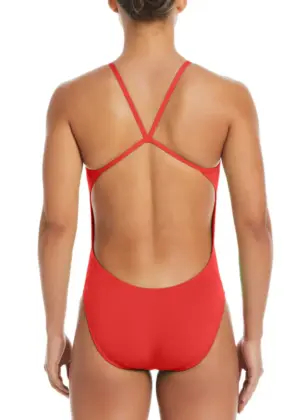 Nike Hydrastrong Solid Spiderback Swimsuit – University Red