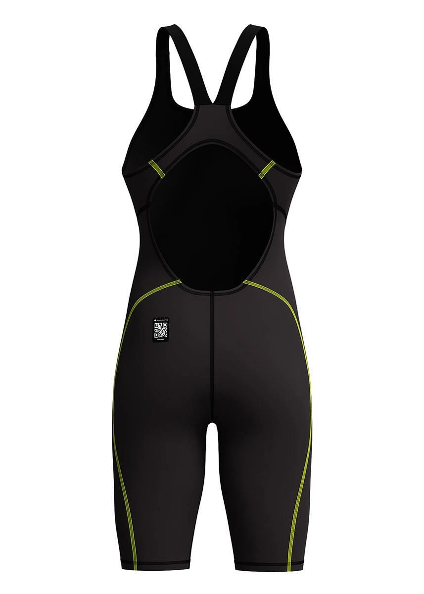 Speedo Fastskin Hyperspark Solid Openback Kneeskin - Black - Image 3