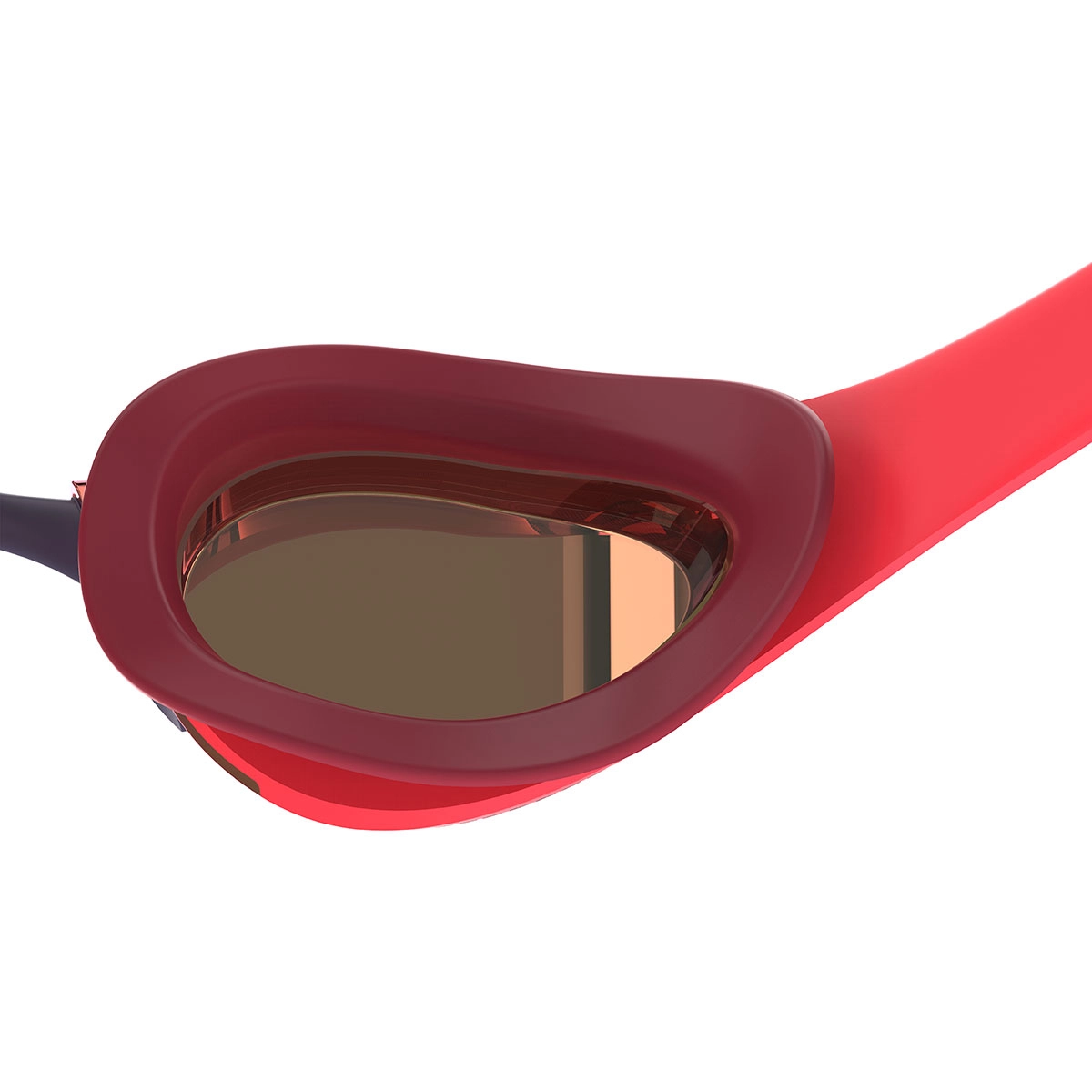 Speedo Fastskin Pure Focus Mirrored Goggles - Black / Red - Image 2
