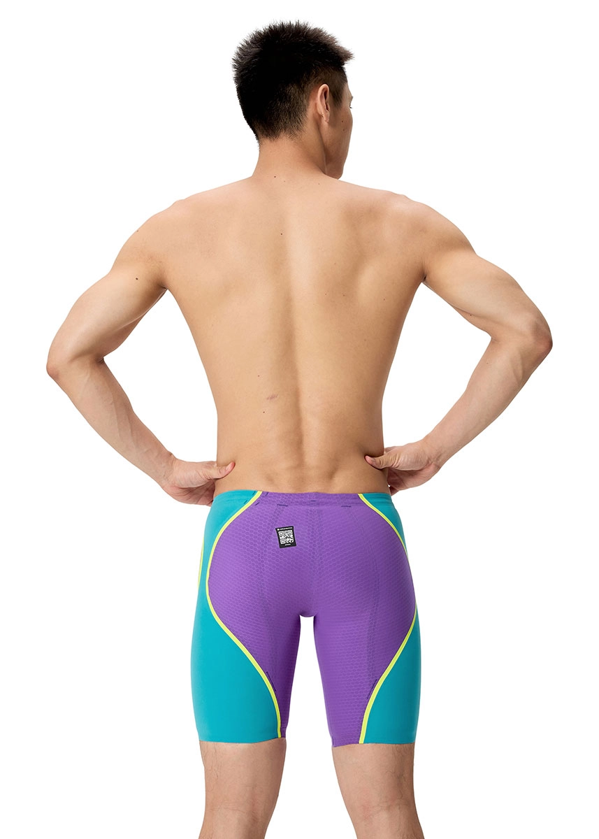 Speedo Fastskin LZR Pure Intent 2.0 Jammer – Grape / Blue / Yellow - Image 8