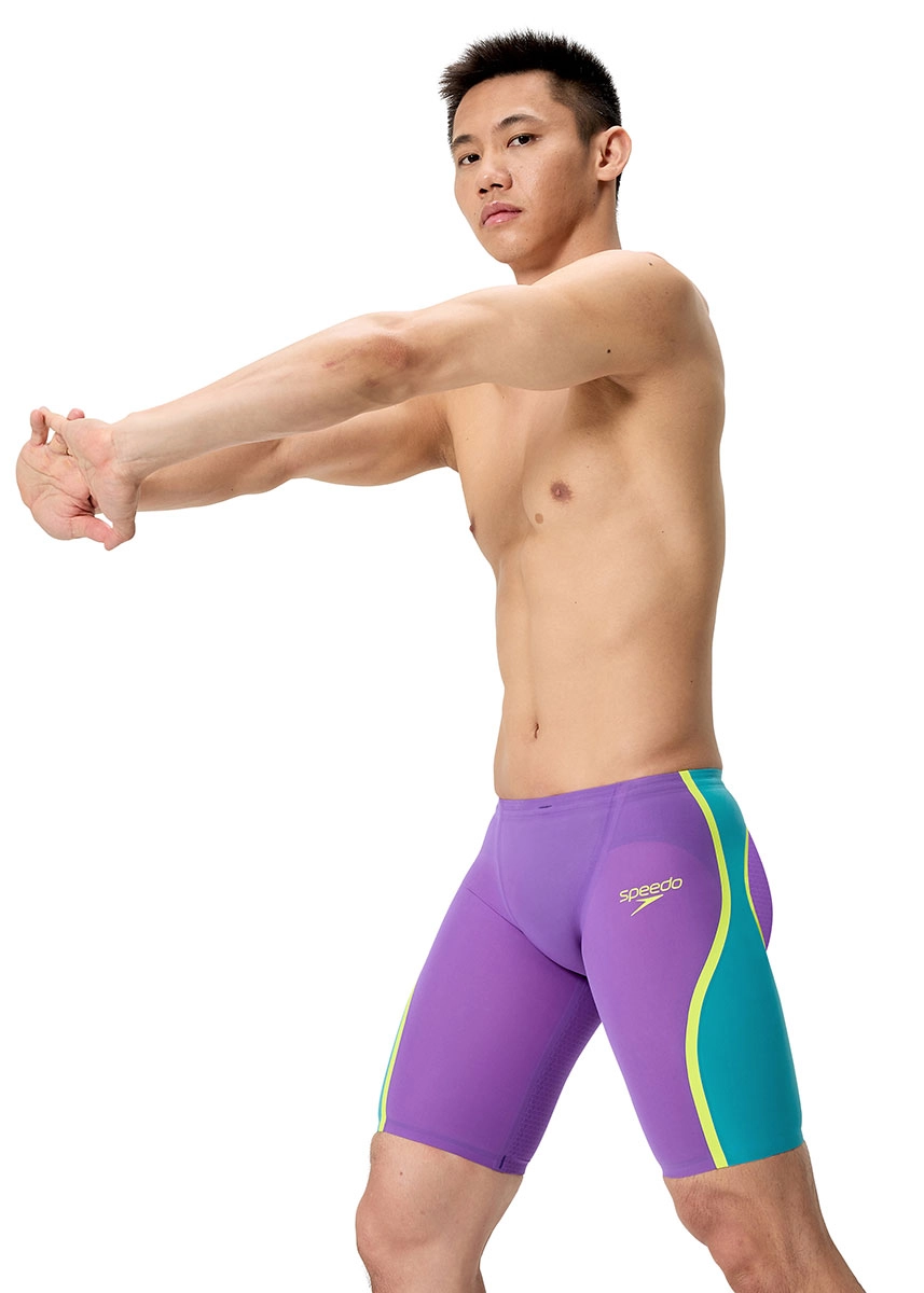 Speedo Fastskin LZR Pure Intent 2.0 Jammer – Grape / Blue / Yellow - Image 7