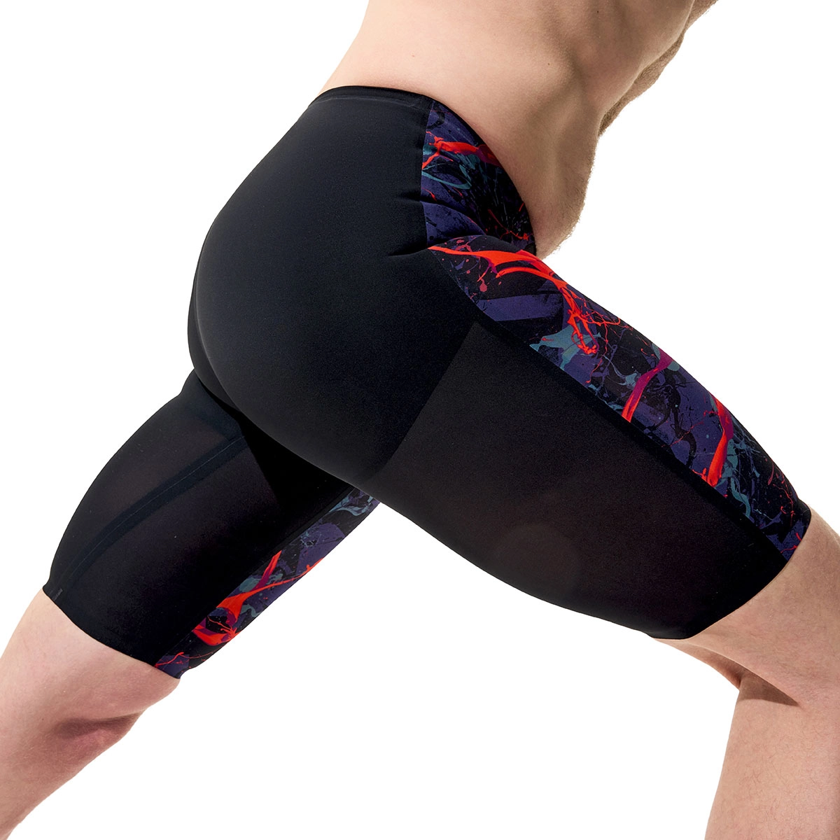 Speedo Fastskin LZR Pure Valor 2.0 High Waisted Jammer - Black / Red - Image 4