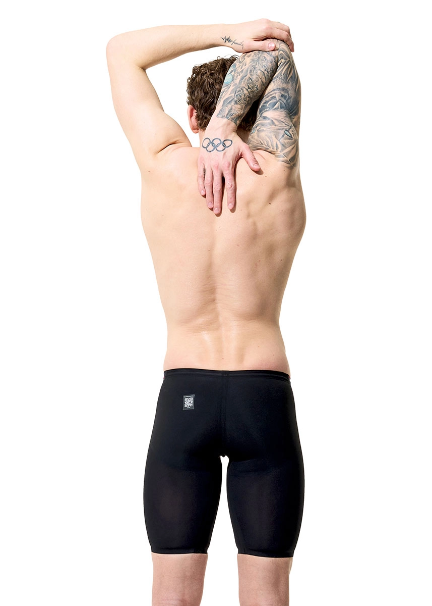 Speedo Fastskin LZR Pure Valor 2.0 High Waisted Jammer - Black / Red - Image 2