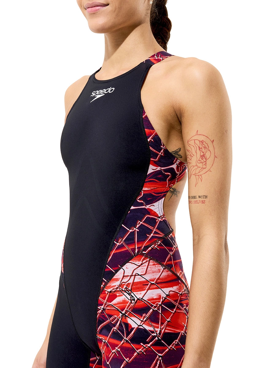 Speedo Fastskin LZR Hyperpro Printed Kneesuit - Black / Multi - Image 6
