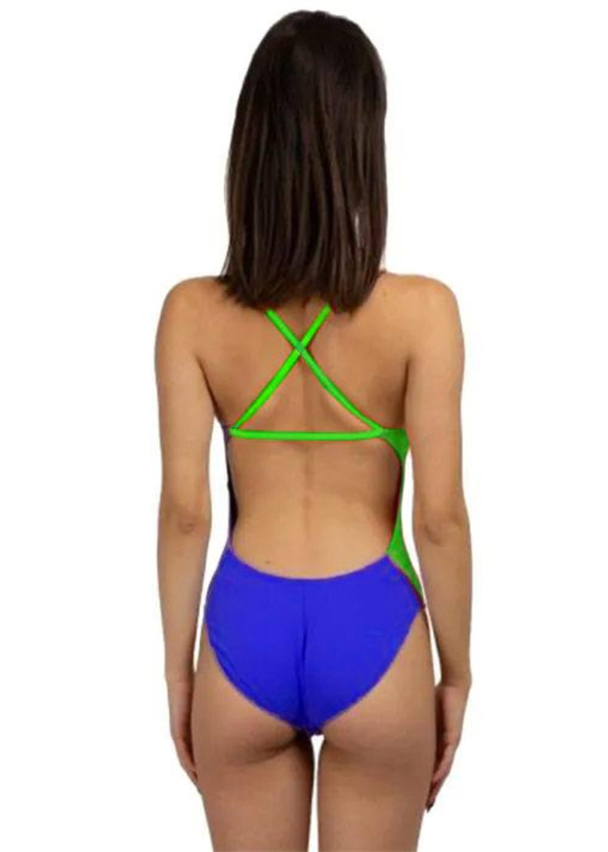 Turbo Womens Island Swimsuit - Blue / Green-brand