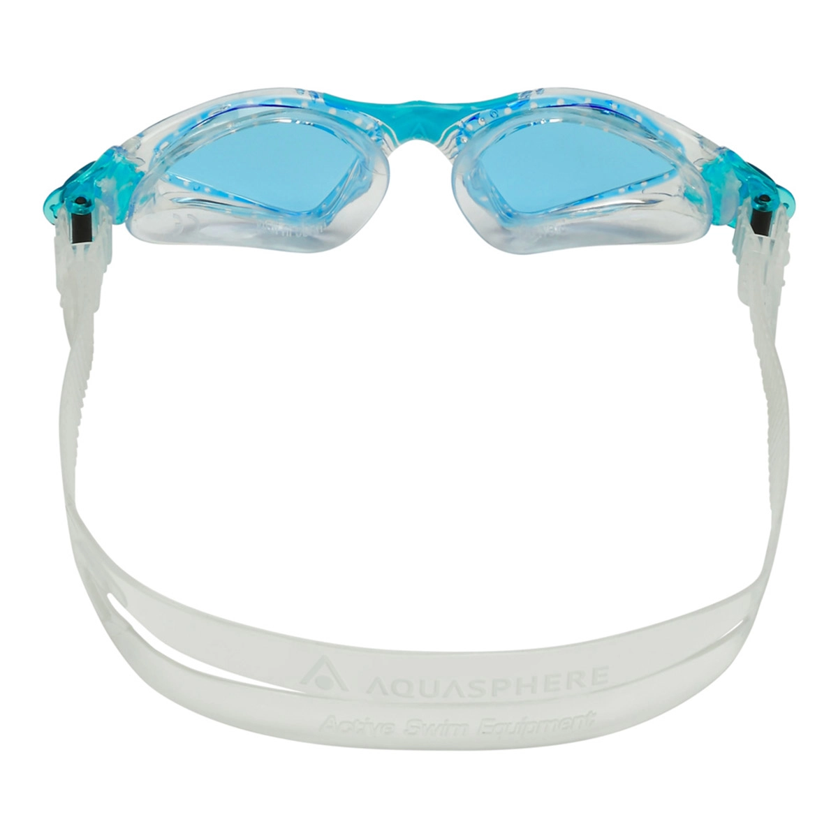 AquaSphere Kayenne Junior Blue Tint Lens Goggles - Clear / Aqua - Image 3