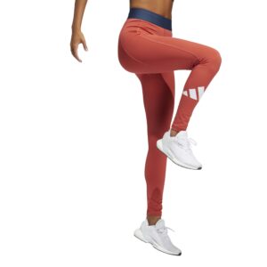 Adidas Women’s Techfit Life Mid-rise Badge Of Sport Long Tights – Red