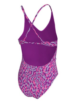 Nike Girls Wild Lace Up One Piece Swimsuits – Vivid Purple